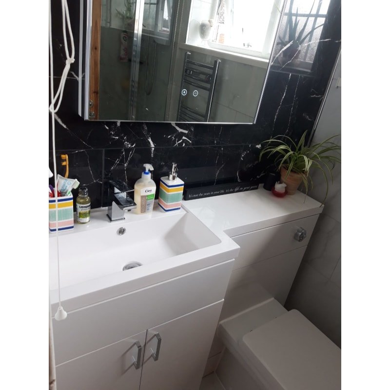 bathroom mirror tiling fitting